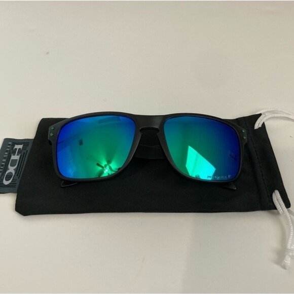 Oakley Holbrook Prizm Polarized Jade Iridium OO9102 Black Matte Frame - Picture 2 of 9